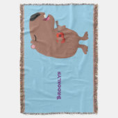 Couverture Illustration de dessin animé de capybara ukulele (devant Vertical)