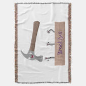 Couverture Illustration de dessin mignon, marteau et ongles (devant Vertical)