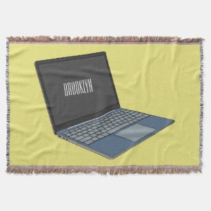 Couverture Illustration de dessin sur ordinateur portable