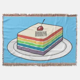 Couverture Illustration de gâteau arc-en-ciel