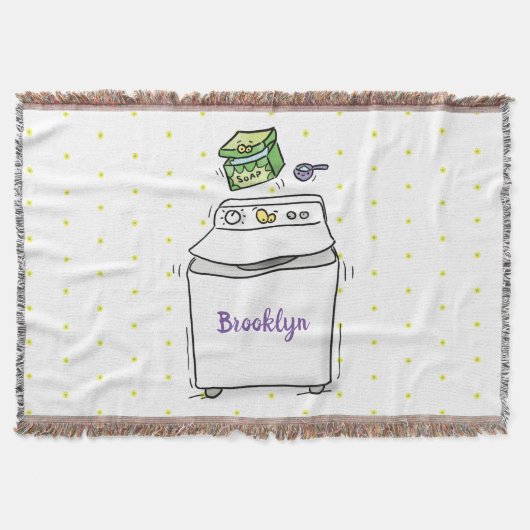 Couverture Illustration de lave-linge mignonne (Devant)