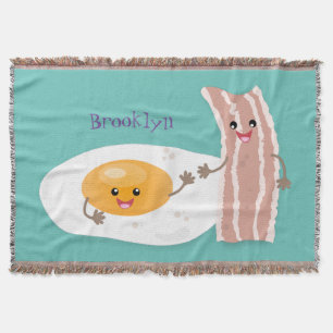 Couverture Illustration de l'oeuf de Cute kawaii et du bacon