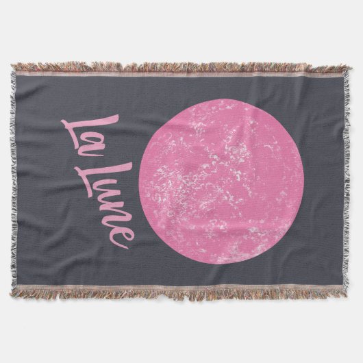 Couverture Illustration de lune rose mignonne Français La Lun (Devant)