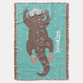 Couverture Illustration de plongée de loutre mignonne (devant Vertical)