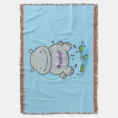 Couverture Illustration de saut en hippo mignon (devant Vertical)