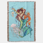 Couverture Illustration de sirène de fantasy sarcelle vibrant (devant Vertical)