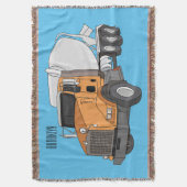 Couverture Illustration du camion de mélange de béton (devant Vertical)