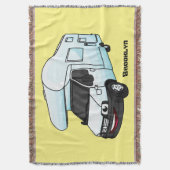 Couverture Illustration d'un campervan heureux (devant Vertical)