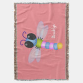 Couverture Illustration d'une libellule bleu et rose (devant Vertical)