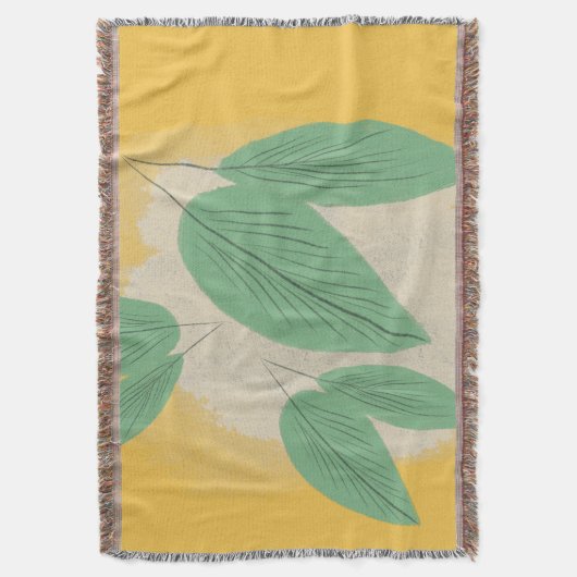 Couverture Illustration jaune Feuille Abstraite (devant Vertical)