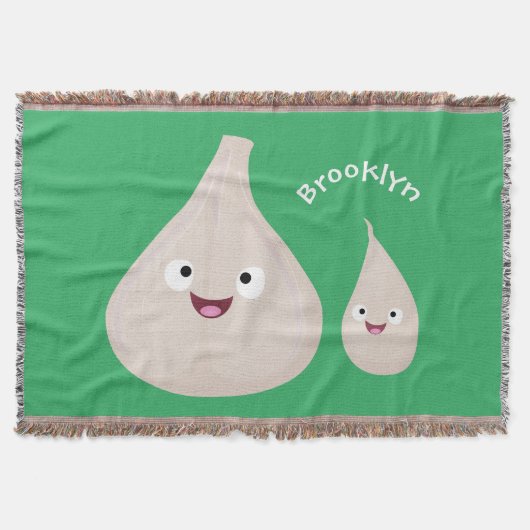 Couverture Illustration végétale de caricature à l'ail mignon (Devant)