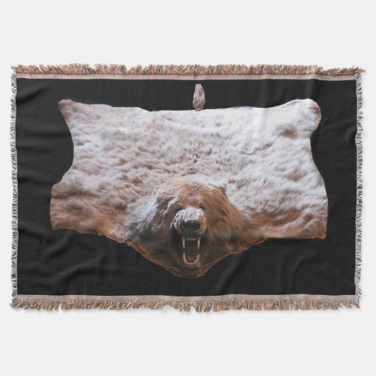 Couverture Image de la vraie fourrure de la tête d'ours (Devant)