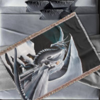 Imaginaire Auroras femme Dragon blanc