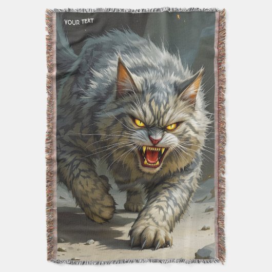 Couverture Imaginaire Cute Rocks Angry Cat (devant Vertical)