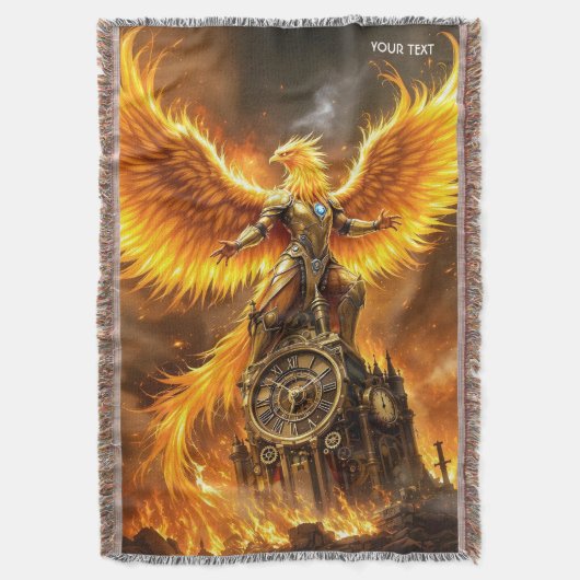 Couverture Imaginaire Cute Steampunk Flames Phoenix (devant Vertical)