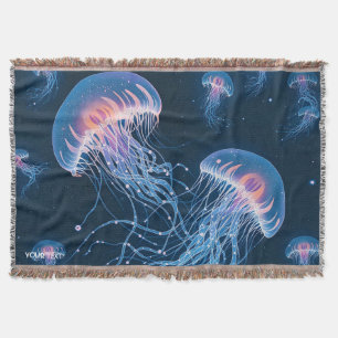 Couverture Imaginaire Mignonne méduse Abstraite sous l'eau