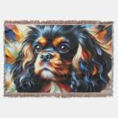 Couverture Impression acrylique de chien Cavalier King Charle (Devant)