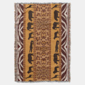 Couverture Impression animale de motif de jaguar africain tri (devant Vertical)
