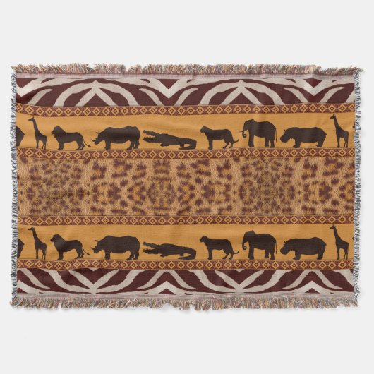 Couverture Impression animale de motif de jaguar africain tri (Devant)