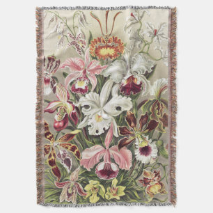 Couverture Impression botanique vintage d'orchidée par Ernst