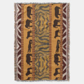 Couverture Impression d'animal de motif de tigre tribal afric (devant Vertical)
