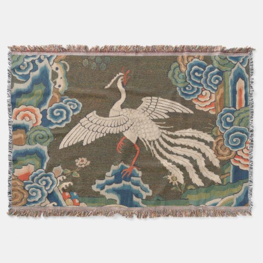 Couverture Impression de broderie en soie blanche antique chi (Devant)