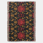 Couverture Impression de motif aztèque mexicain (devant Vertical)