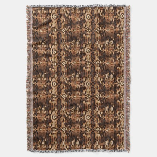 Couverture Impression de tigre Abstraite (devant Vertical)