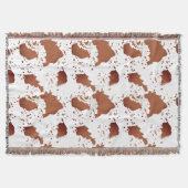 Couverture Impression de vache Brown (Devant)