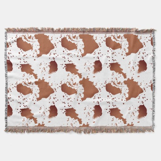 Couverture Impression de vache Brown (Devant)