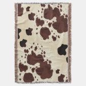 Couverture Impression de vache Brown (devant Vertical)