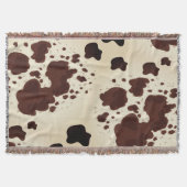 Couverture Impression de vache Brown (Devant)