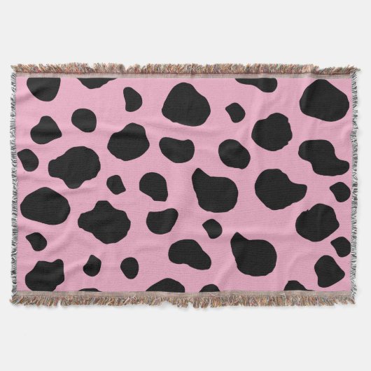 Couverture Impression de vache, Motif de vache, Spots de vach (Devant)