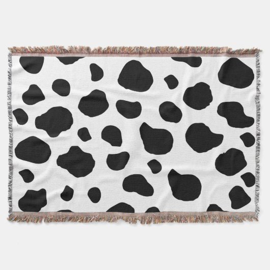 Couverture Impression De Vache, Motif De Vache, Spots De Vach (Devant)