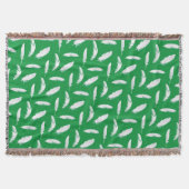 Couverture Impression en plumes blanches sur Jade Green (Devant)