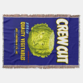 Couverture Impression étiquette de caisse de légumes coupée e (Devant)