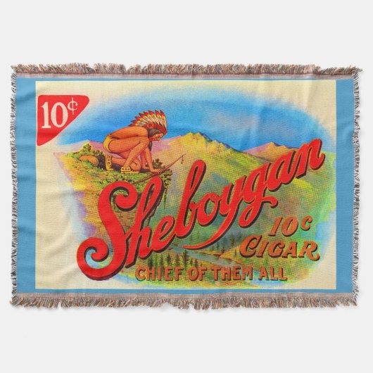 Couverture Impression étiquette de cigares Sheboygan dans les (Devant)