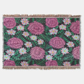 Couverture Impression florale rose (Devant)