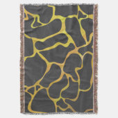 Couverture Impression Giraffe noir et jaune (devant Vertical)