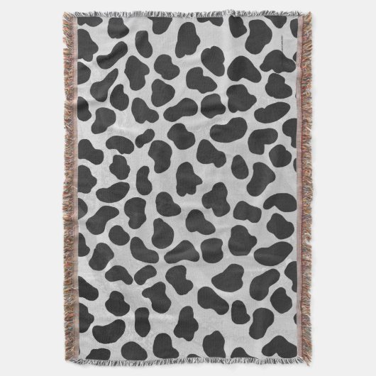 Couverture Impression noire et blanche dalmate (devant Vertical)