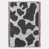 Couverture Impression noire et blanche de vache (devant Vertical)
