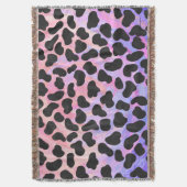 Couverture Impression noire et rose dalmate (devant Vertical)