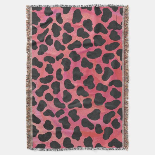 Couverture Impression noire et rouge dalmate (devant Vertical)