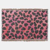 Couverture Impression noire et rouge dalmate (Devant)