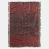 Couverture Impression Python rouge et noir (devant Vertical)