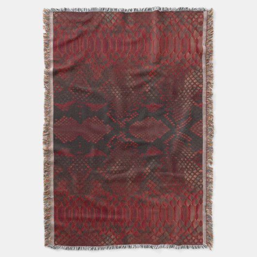 Couverture Impression Python rouge et noir (devant Vertical)