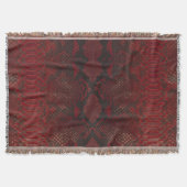 Couverture Impression Python rouge et noir (Devant)