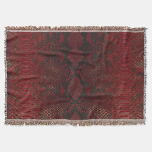 Couverture Impression Python rouge et noir