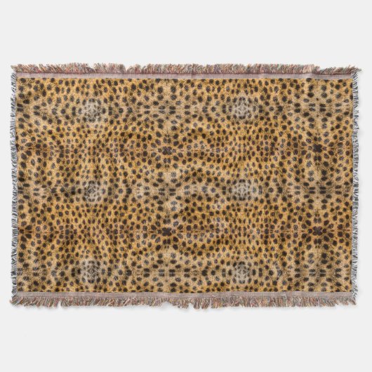 Couverture Imprimé de fourrure de guépard exotique tendance I (Devant)