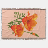 Couverture imprimé de pavot orange en Californie (Devant)